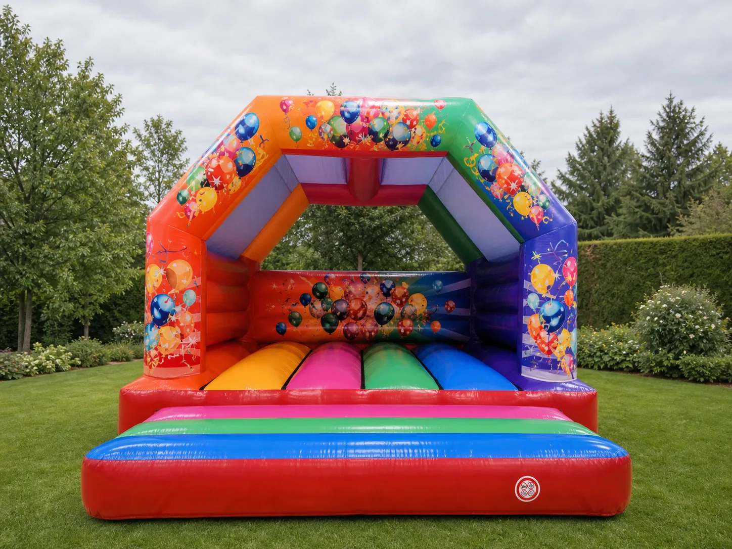 Farverig Party-hoppeborg