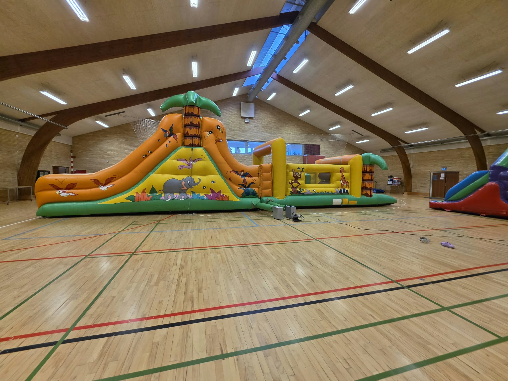 Hele Jungle Run aktivitetsbanen set fra siden