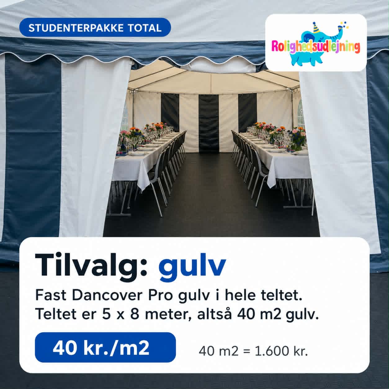 Fast gulv i festtelt
